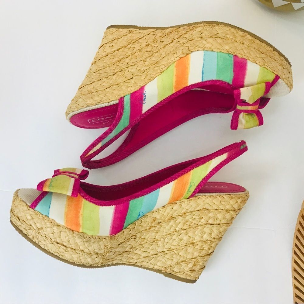 Coach Multicolor Grace Bow Front Espadrille shoes - Picture 6 of 7
